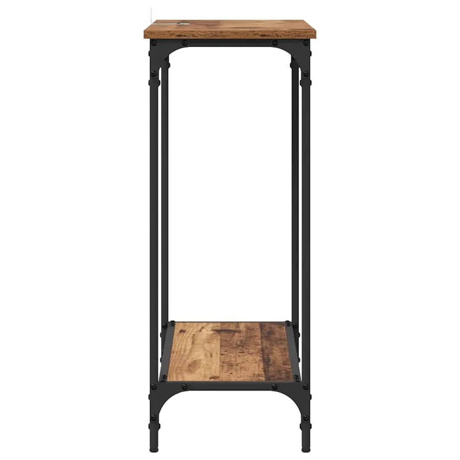 Table console Bois ancien 75 x 30.5 x 75 cm Bois d'ingénierie - 6