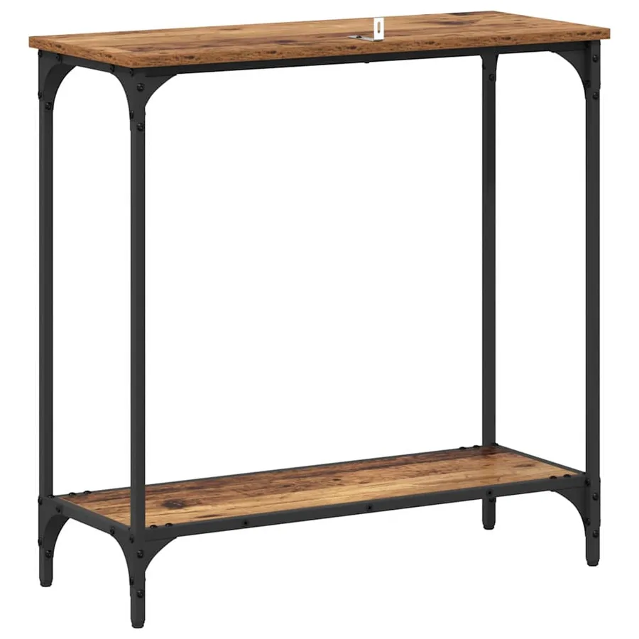 Table console Bois ancien 75 x 30.5 x 75 cm Bois d'ingénierie - 7