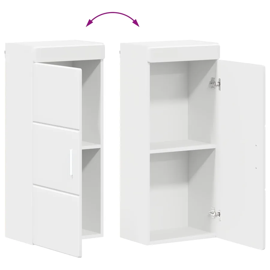 Armoire murale de salle de bain TULUM Blanc 37 x 24,5 x 86 cm - 12