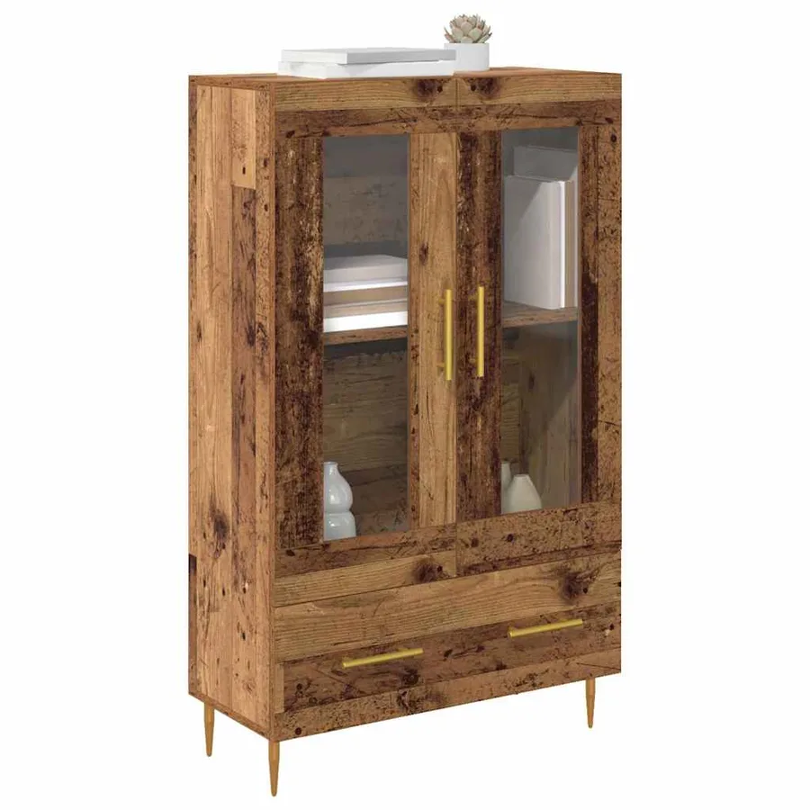 Haut Armoire avec tiroir Bois Ancien 69,5 x 31 x 115 cm - 3