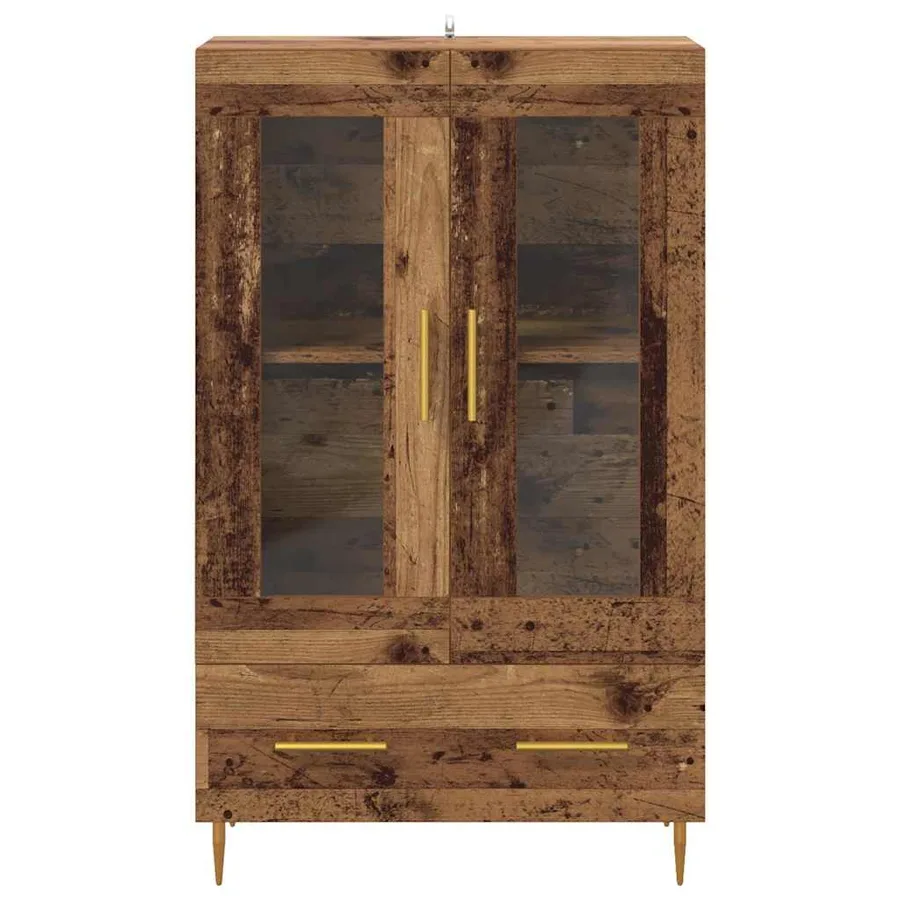 Haut Armoire avec tiroir Bois Ancien 69,5 x 31 x 115 cm - 6