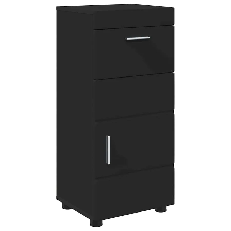 Ensemble de mobilier de salle de bain TULUM 5 pcs Noir - 9