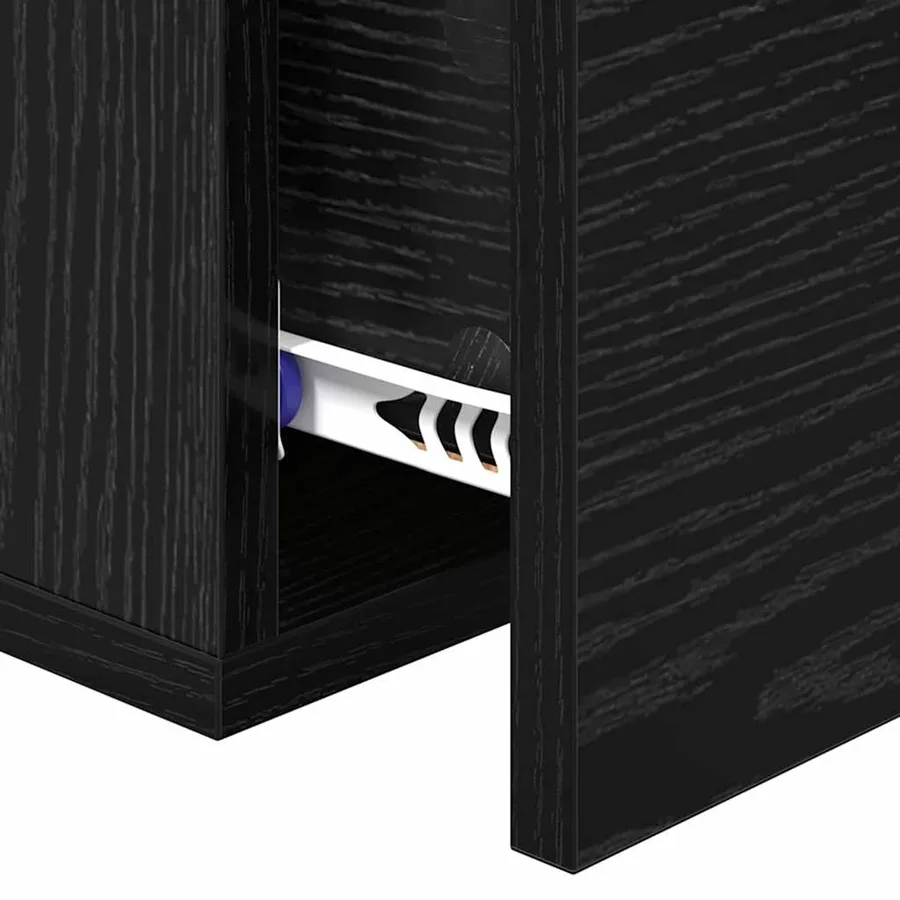 Cabinet de chevet avec tiroir 2 pcs Chêne noir 35 x 35 x 20 cm - 10