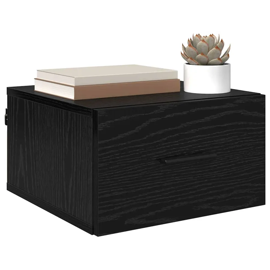 Cabinet de chevet avec tiroir 2 pcs Chêne noir 35 x 35 x 20 cm - 3