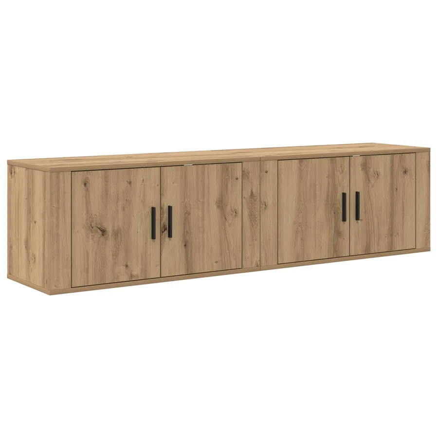 Ensemble de meuble TV mural 2 pcs Chêne artisanal - 7