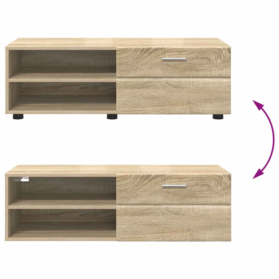 Cabinet en Bois avec tiroir Chêne Sonoma 100,5 x 39 x 30 cm - 11