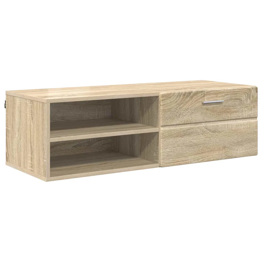 Cabinet en Bois avec tiroir Chêne Sonoma 100,5 x 39 x 30 cm - 2