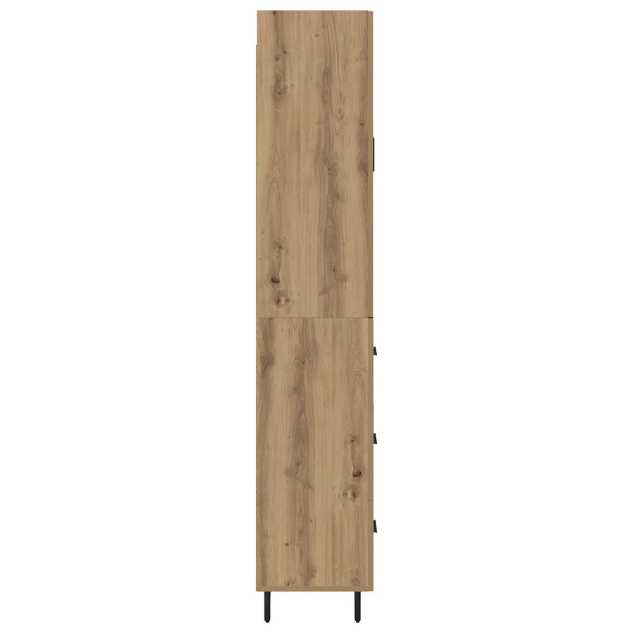 Haut Armoire 2 pcs Chêne artisanal 69,5 x 34 x 180 cm - 9