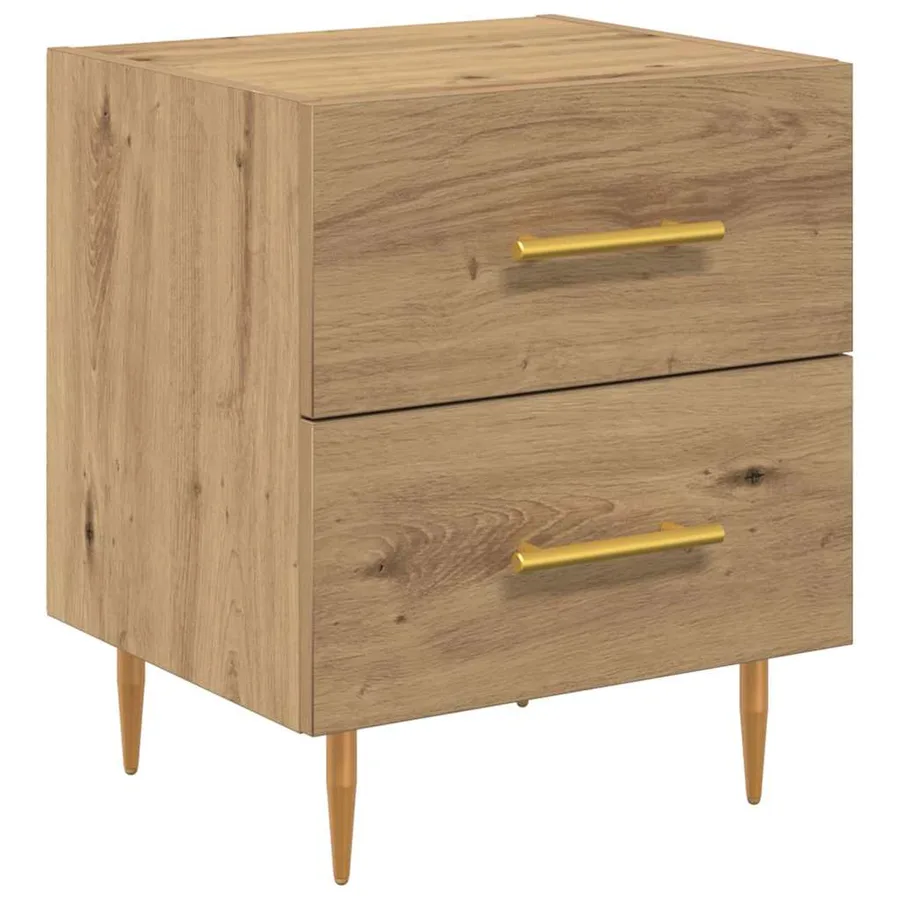 Cabinet de chevet Chêne artisanal 40 x 35 x 47,5 cm - 2