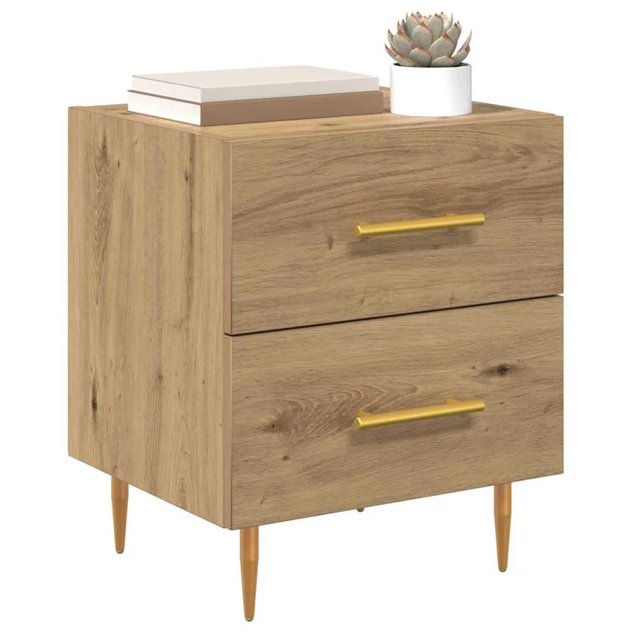 Cabinet de chevet Chêne artisanal 40 x 35 x 47,5 cm - 3