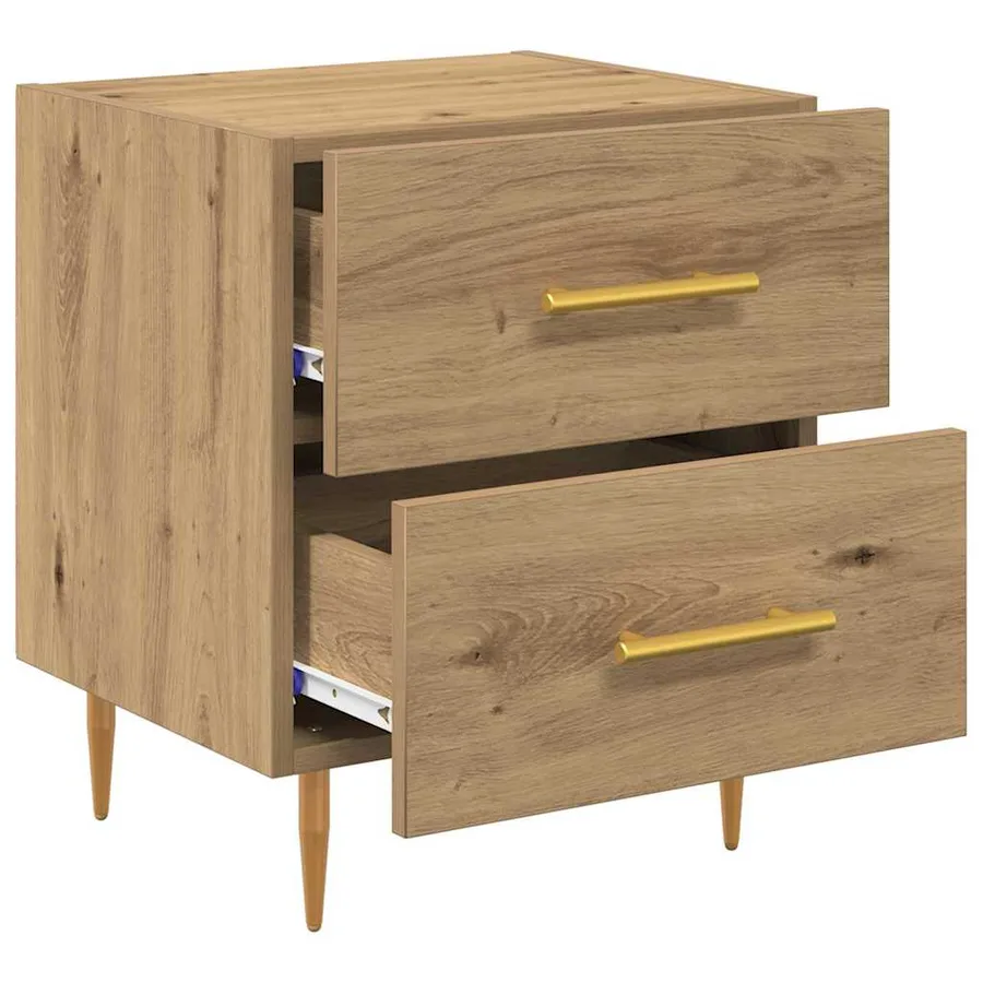 Cabinet de chevet Chêne artisanal 40 x 35 x 47,5 cm - 5