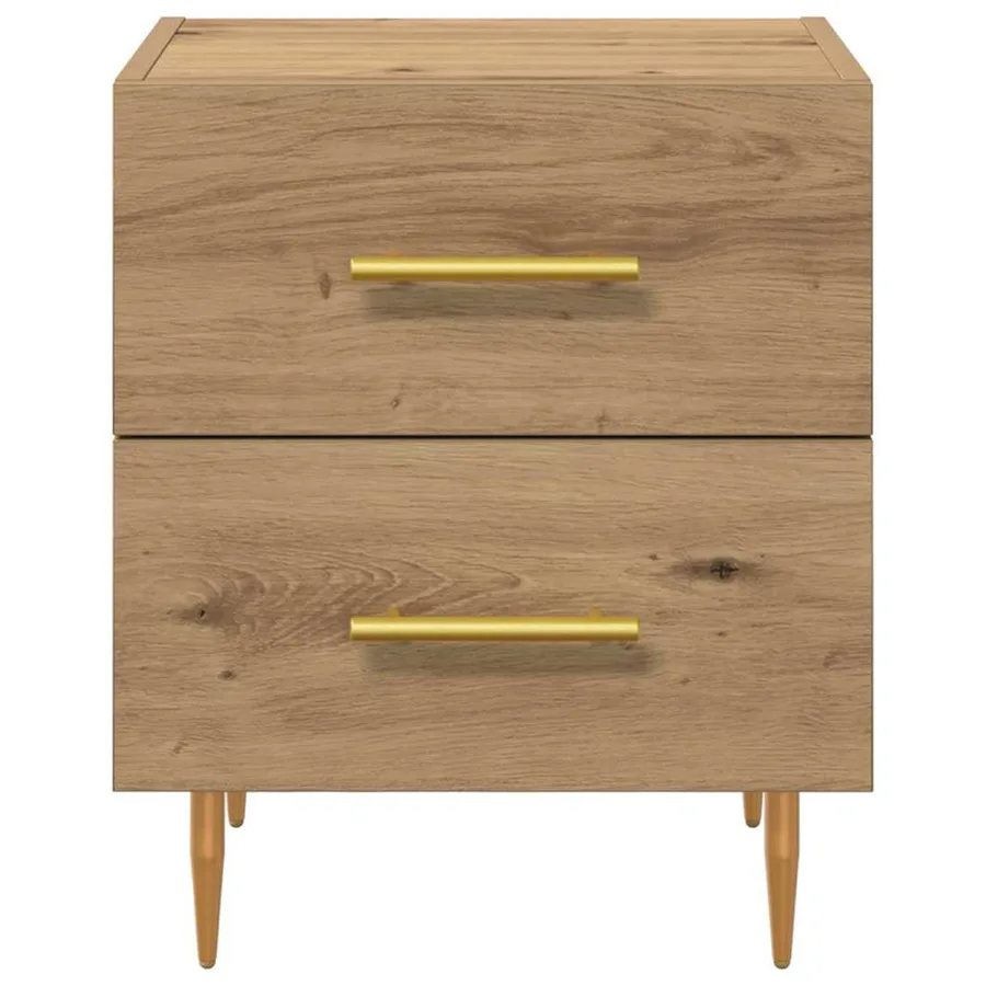 Cabinet de chevet Chêne artisanal 40 x 35 x 47,5 cm - 6