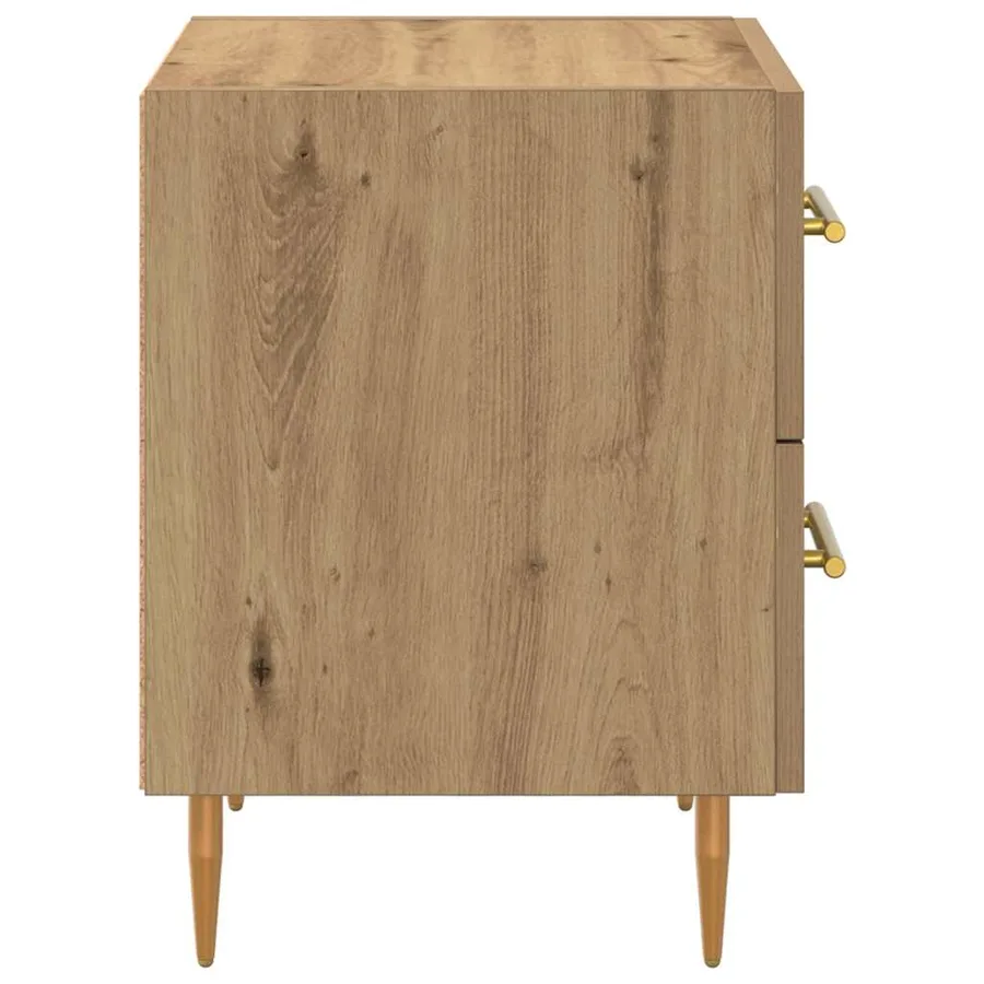 Cabinet de chevet Chêne artisanal 40 x 35 x 47,5 cm - 7