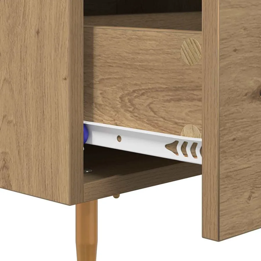 Cabinet de chevet Chêne artisanal 40 x 35 x 47,5 cm - 9