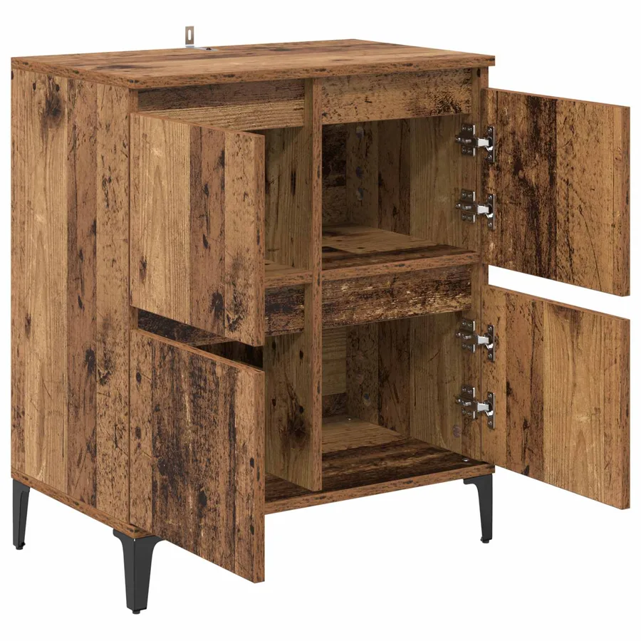 Buffet Bois Ancien 60 x 35 x 70 cm Bois d'ingénierie et fer - 5