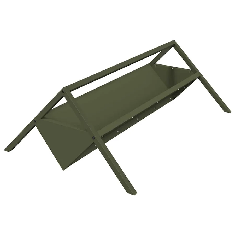 Trough d'alimentation pour le bétail Vert olive - 2