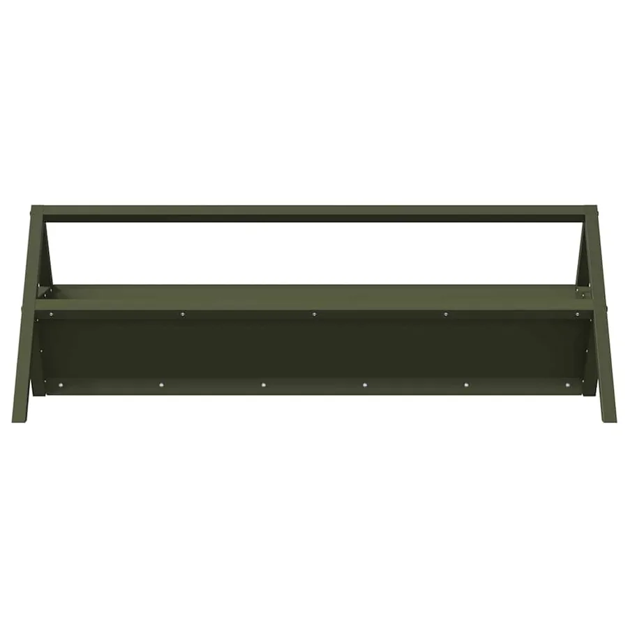 Trough d'alimentation pour le bétail Vert olive - 5