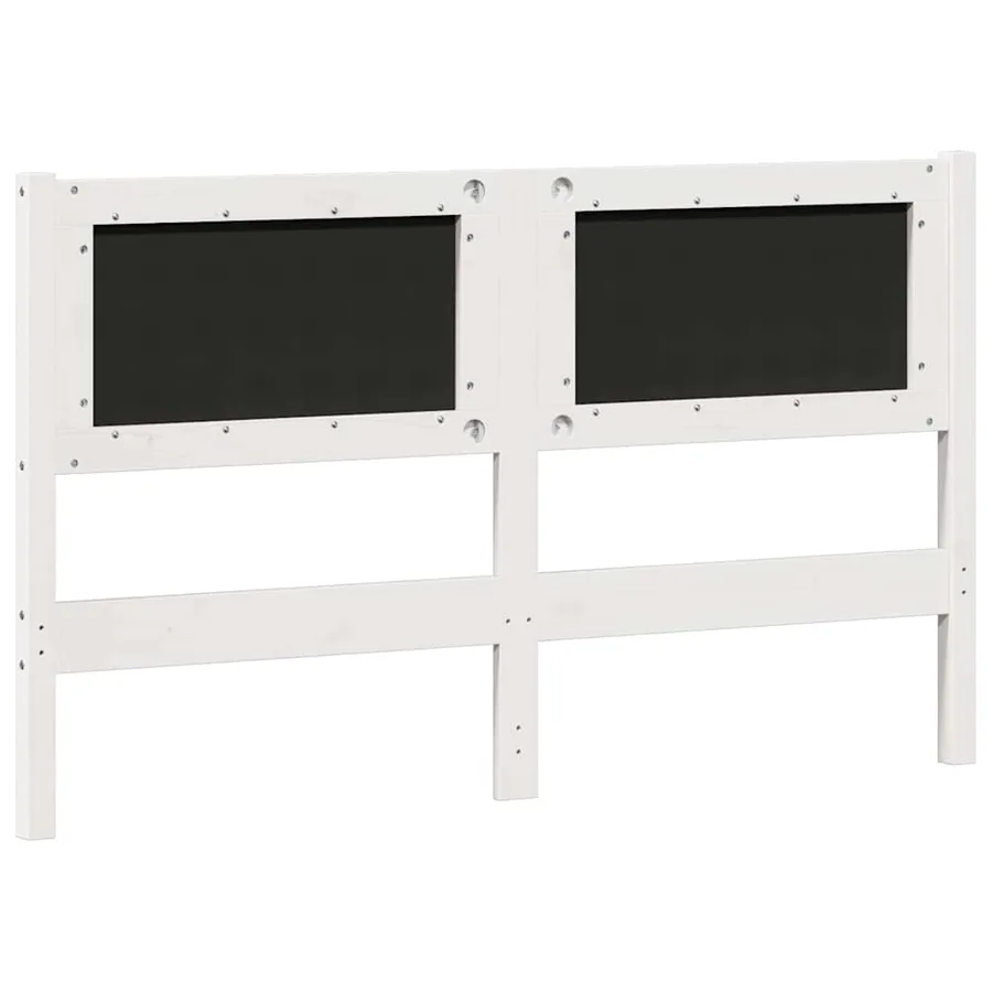 Tête de lit Autre Blanc et gris clair 140 cm Bois massif en pin - 6