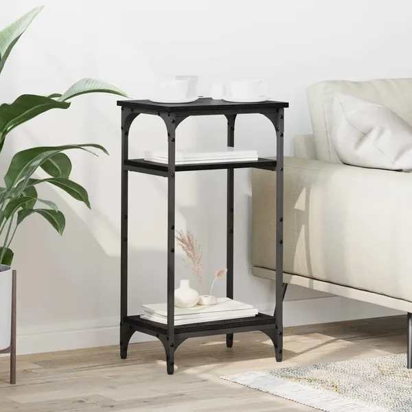Table d'appoint Chêne noir 40 x 30 x 75 cm Bois d'ingénierie