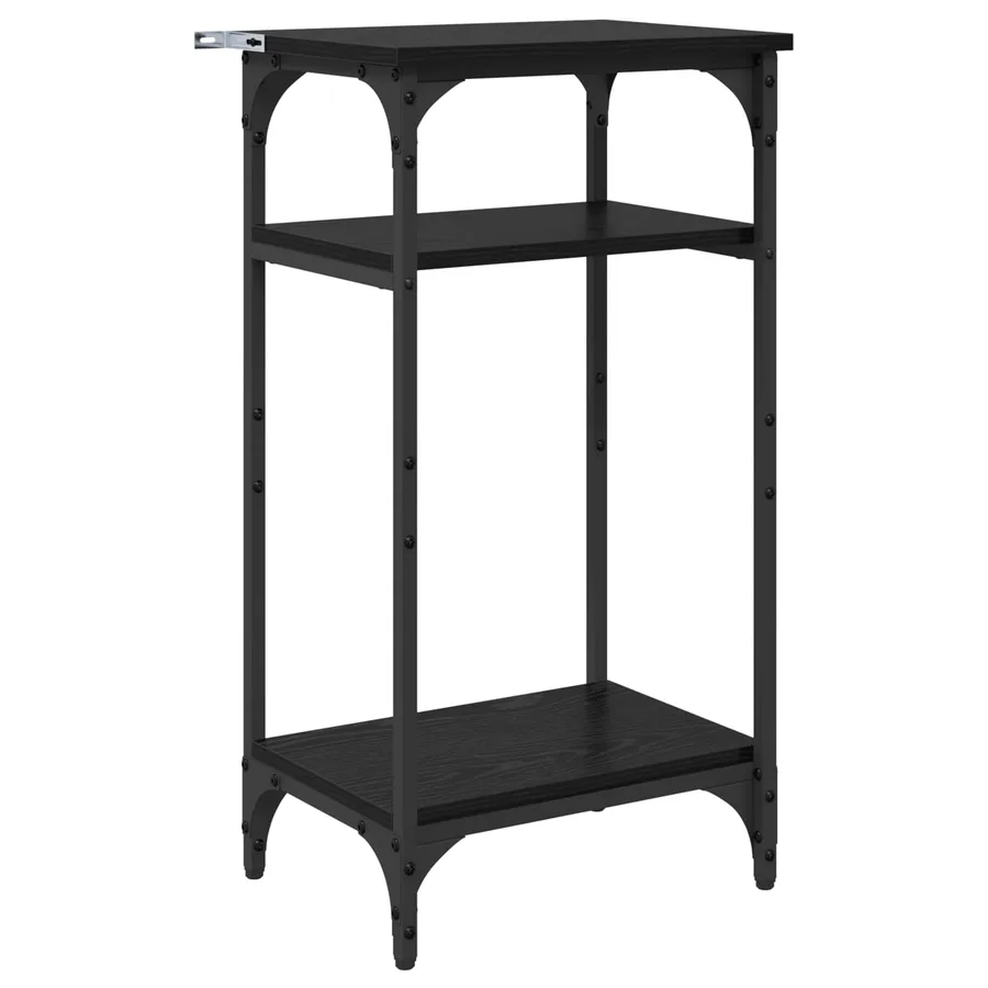 Table d'appoint Chêne noir 40 x 30 x 75 cm Bois d'ingénierie - 2