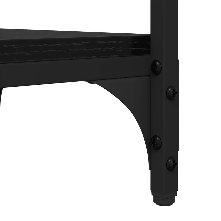 Table d'appoint Chêne noir 40 x 30 x 75 cm Bois d'ingénierie - 9