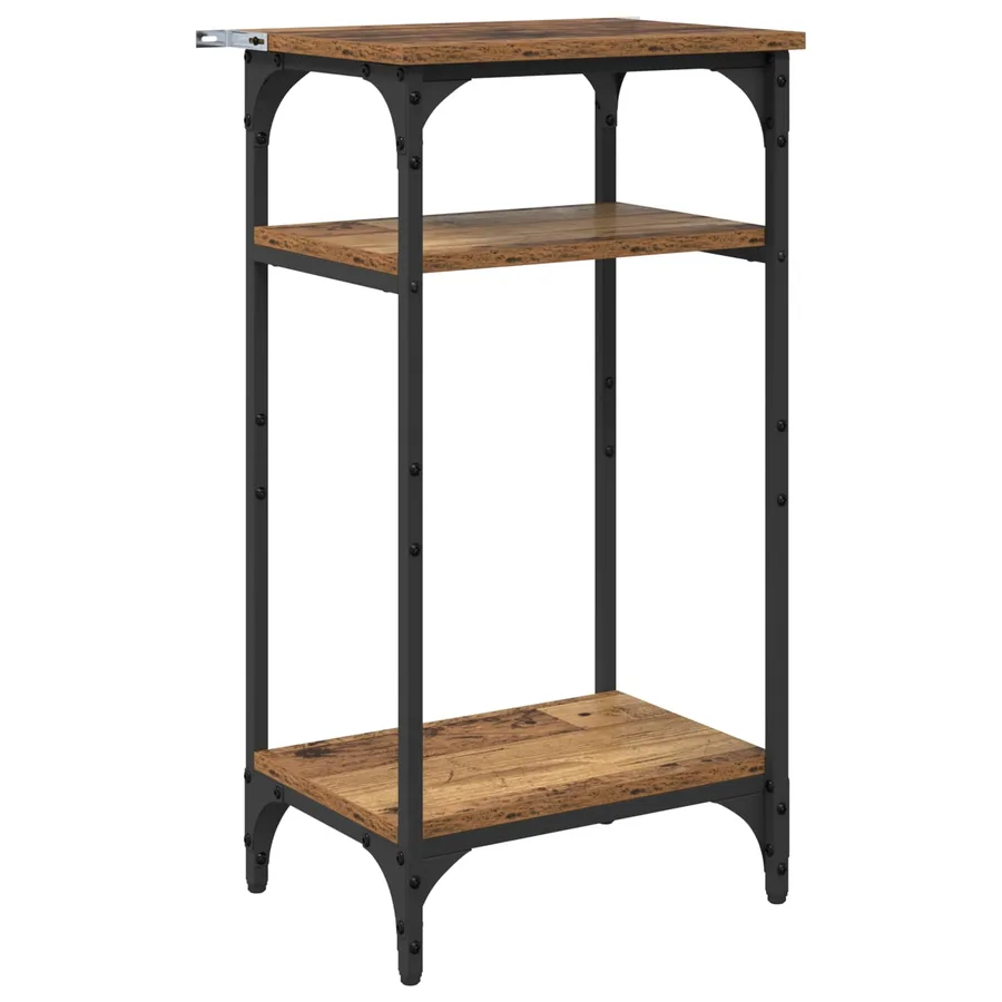 Table d'appoint Bois Ancien 40 x 30 x 75 cm Bois d'ingénierie - 2