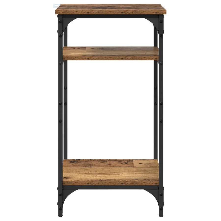 Table d'appoint Bois Ancien 40 x 30 x 75 cm Bois d'ingénierie - 5