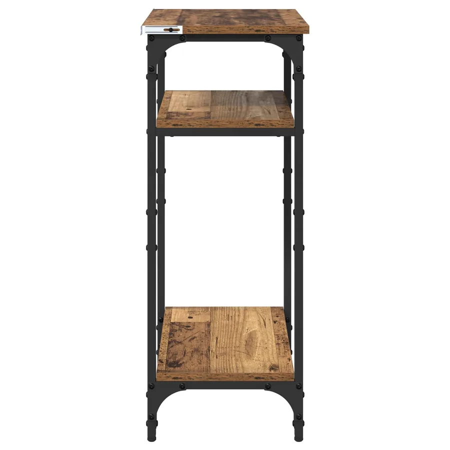 Table d'appoint Bois Ancien 40 x 30 x 75 cm Bois d'ingénierie - 6