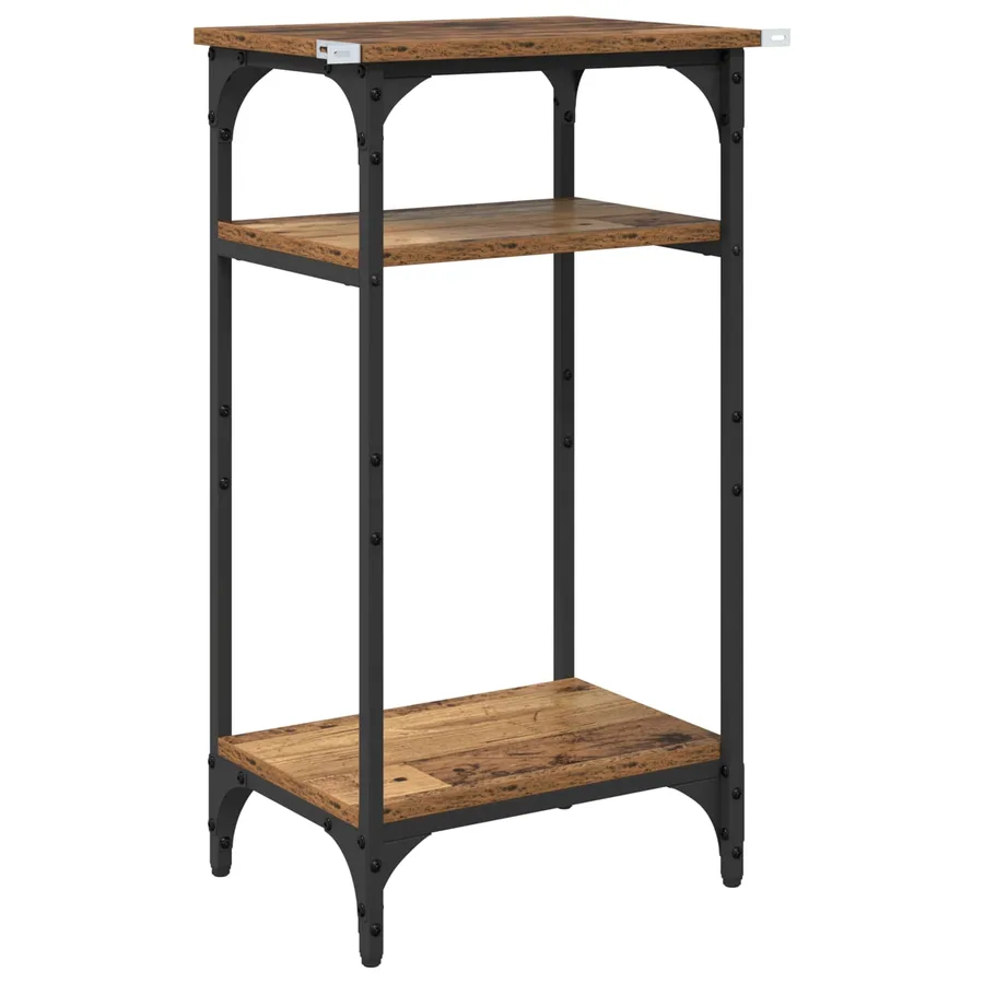 Table d'appoint Bois Ancien 40 x 30 x 75 cm Bois d'ingénierie - 7