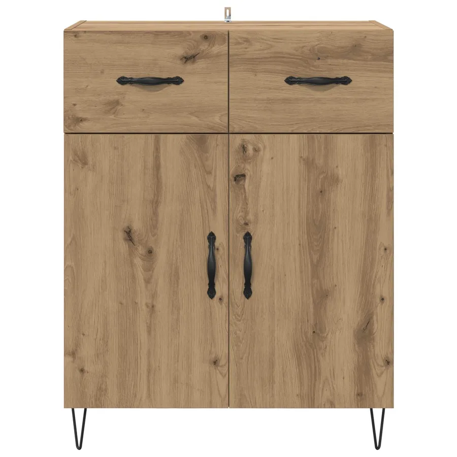 Buffet Chêne artisanal 69,5 x 34 x 90 cm Bois d'ingénierie - 6