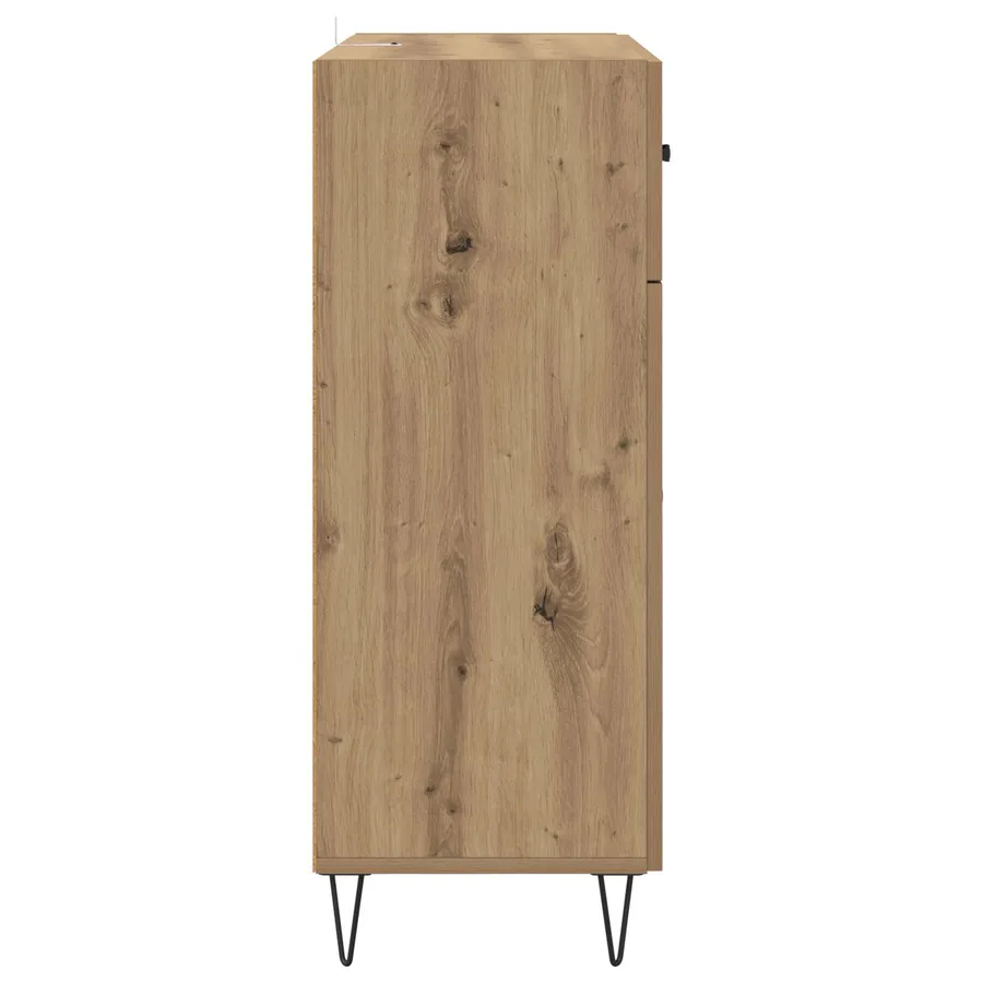 Buffet Chêne artisanal 69,5 x 34 x 90 cm Bois d'ingénierie - 7