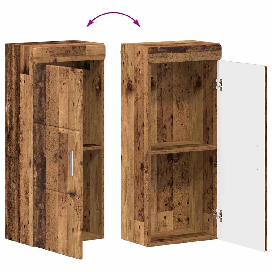 Ensemble de mobilier de salle de bain TULUM 5 pcs Bois ancien - 14