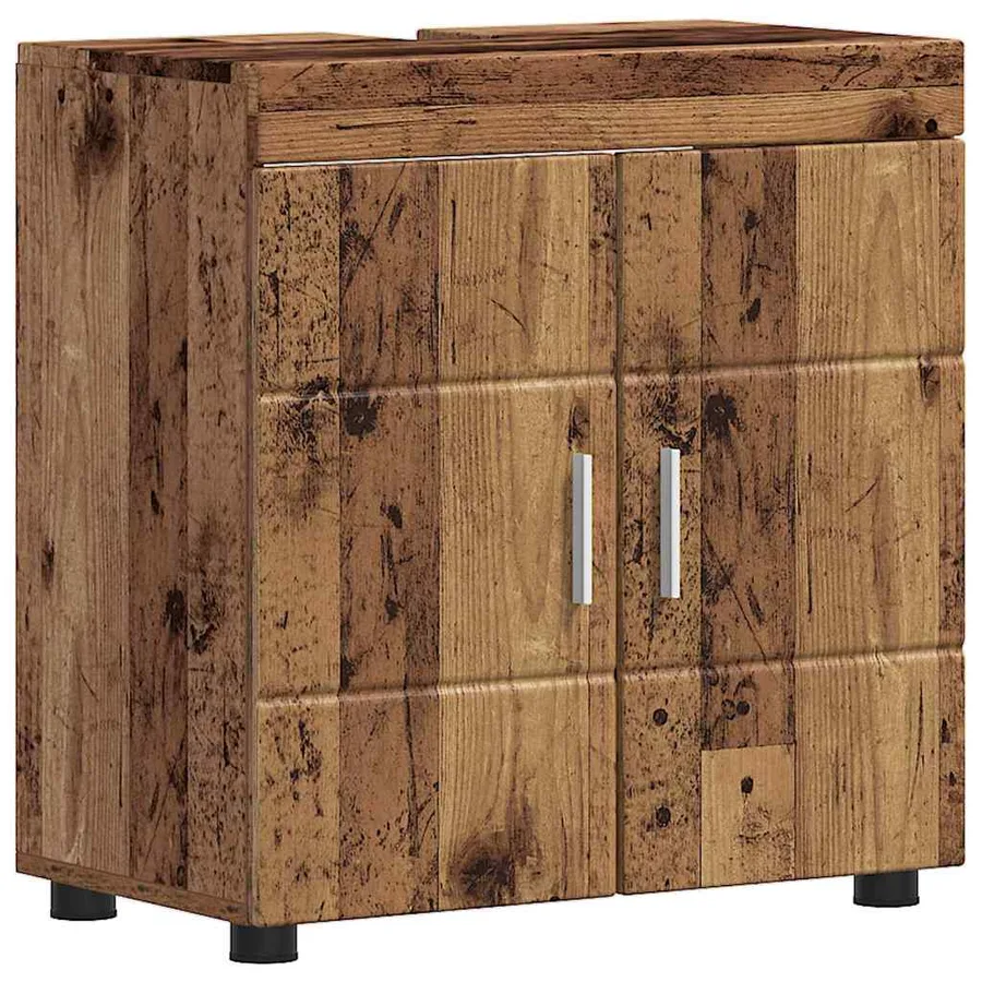 Ensemble de mobilier de salle de bain TULUM 5 pcs Bois ancien - 7