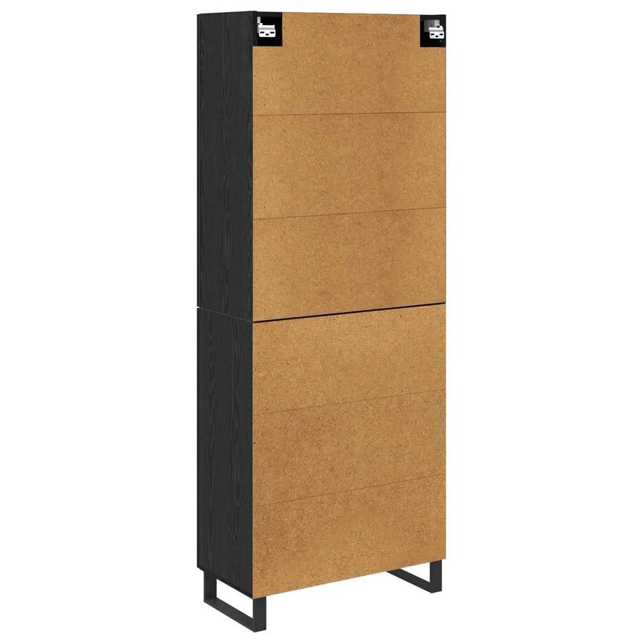 Haut Armoire avec tiroir 2 pcs Chêne noir 69,5 x 34 x 180 cm - 8
