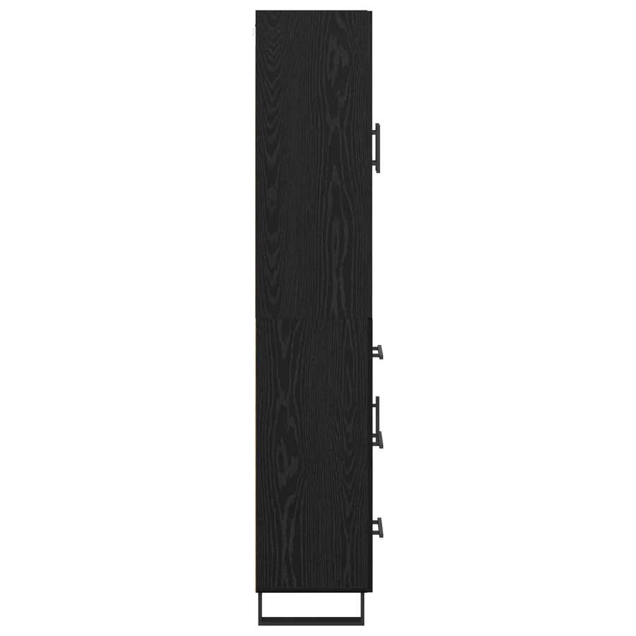 Haut Armoire avec tiroir 2 pcs Chêne noir 69,5 x 34 x 180 cm - 9