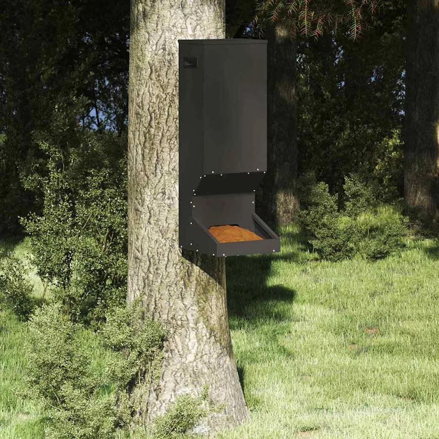 Nourrisseur pour cerfs Noir 28 x 30 x 80 cm