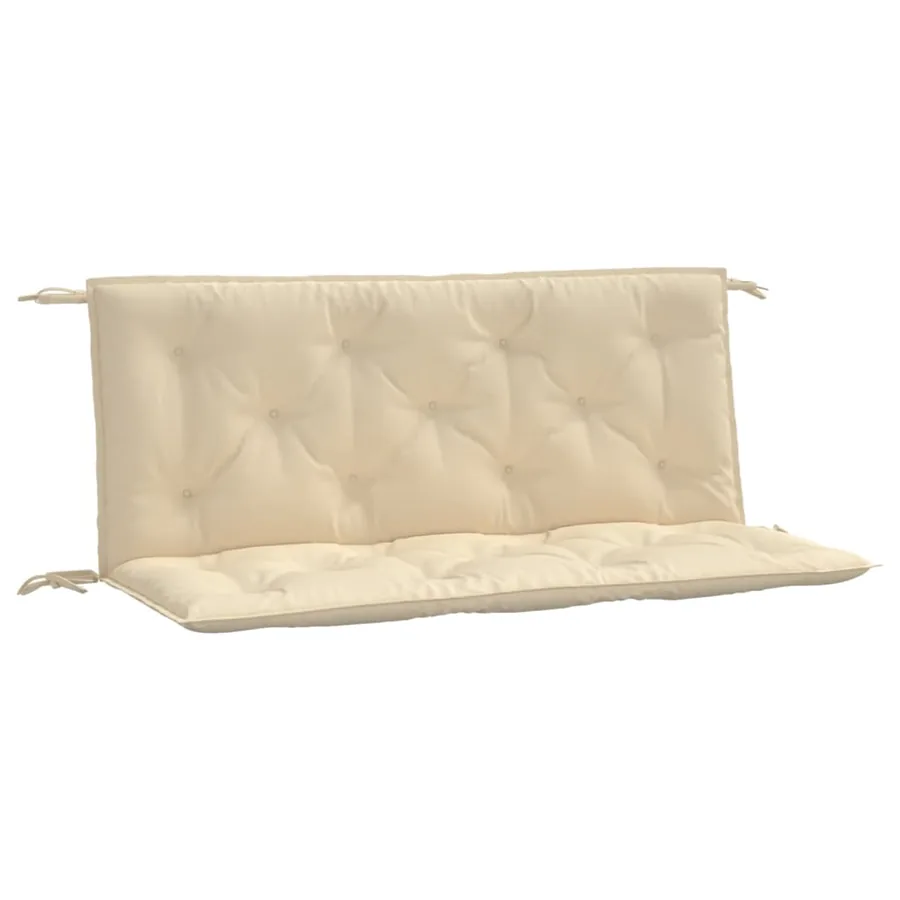 Coussins de banc jardin lot de 2 beige 120x50x7 cm tissu Oxford - 2