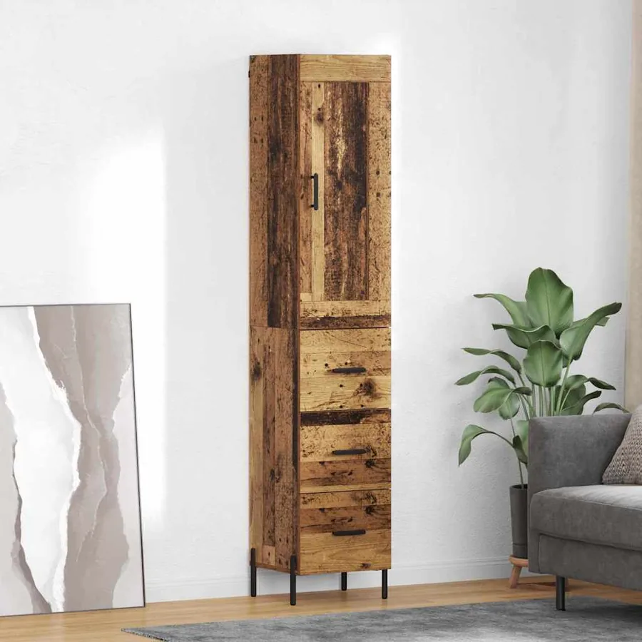 Haut Armoire Bois Ancien 34,5 x 34 x 180 cm Bois d'ingénierie