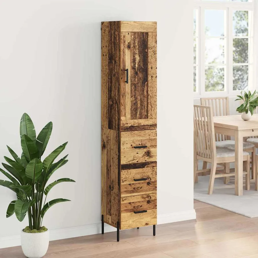 Haut Armoire Bois Ancien 34,5 x 34 x 180 cm Bois d'ingénierie - 4