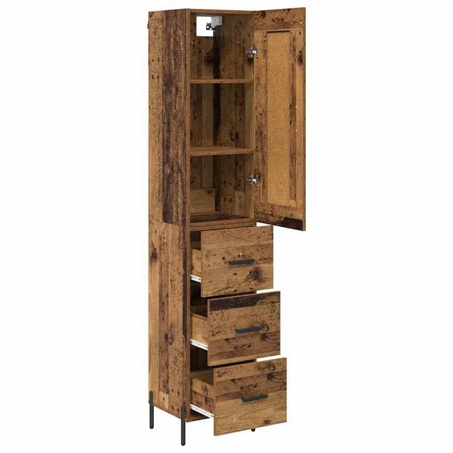 Haut Armoire Bois Ancien 34,5 x 34 x 180 cm Bois d'ingénierie - 5