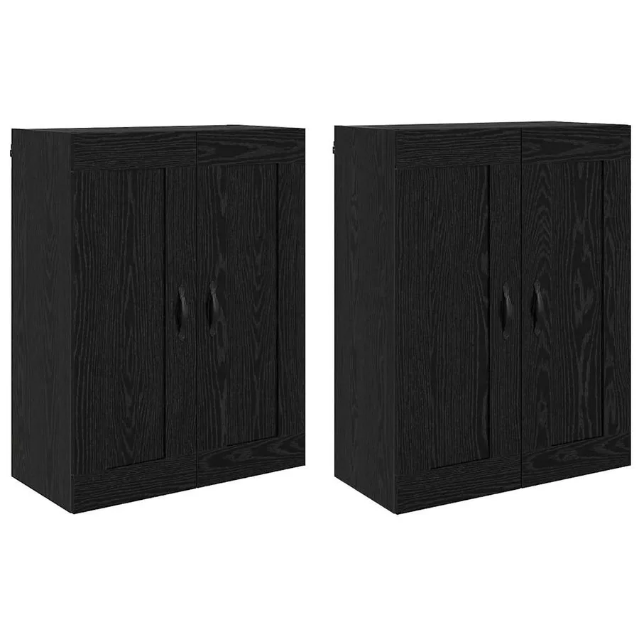 Meuble mural Montage mural 2 pcs Chêne noir 69,5 x 34 x 90 cm - 2