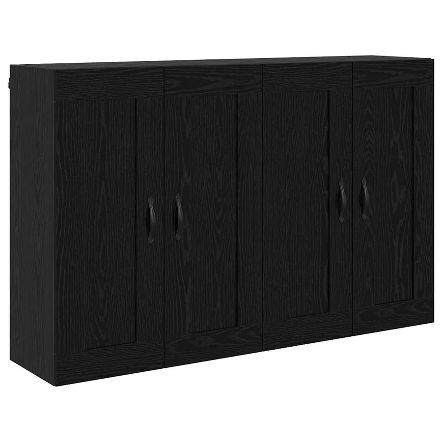 Meuble mural Montage mural 2 pcs Chêne noir 69,5 x 34 x 90 cm - 5