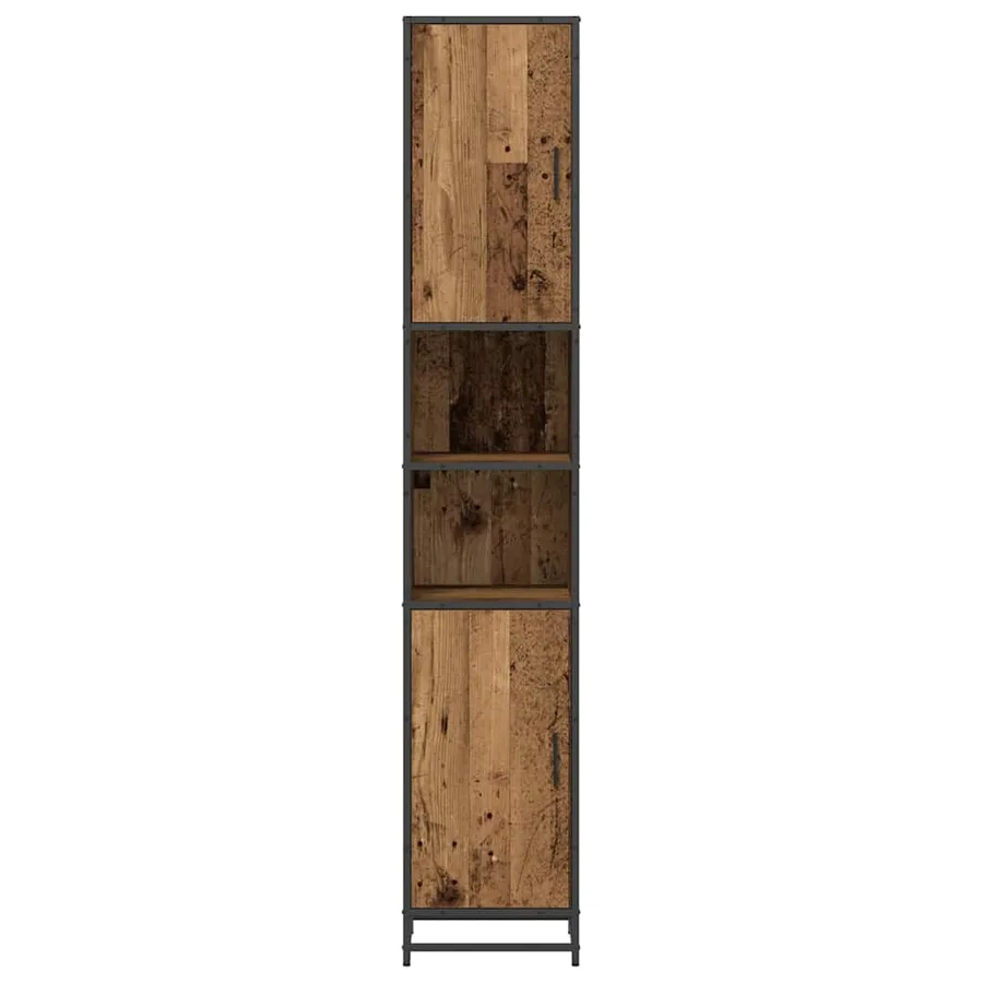 Ensemble de mobilier de salle de bain avec étagère Bois Ancien - 5