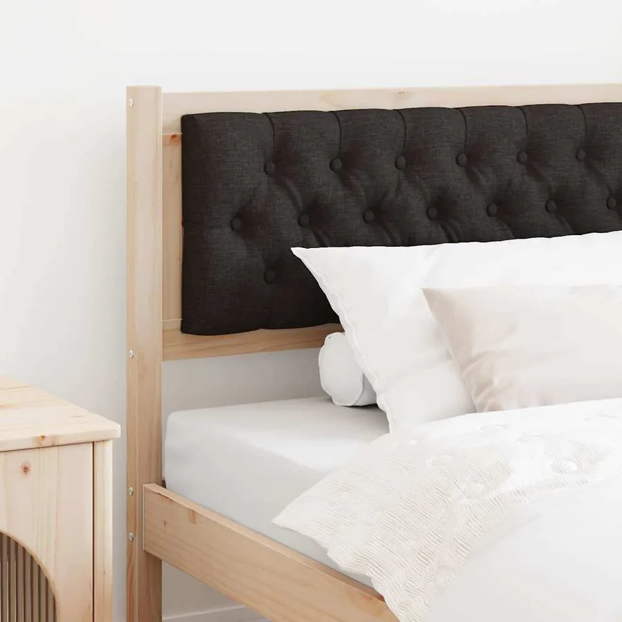 Tête de lit Autre Marron et noir 100 cm Bois massif en pin