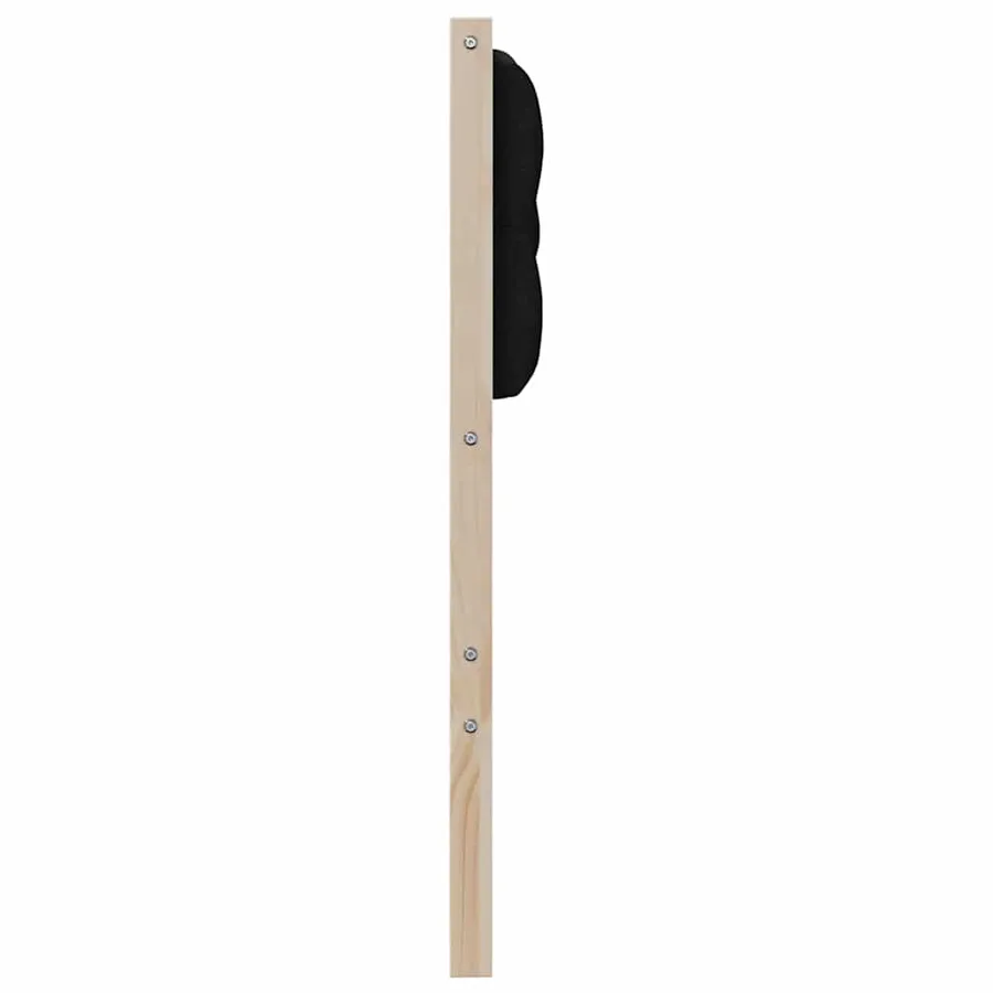 Tête de lit Autre Marron et noir 100 cm Bois massif en pin - 5