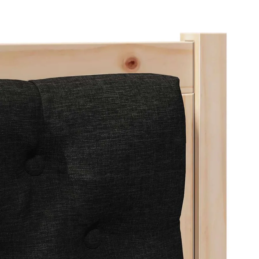 Tête de lit Autre Marron et noir 100 cm Bois massif en pin - 7