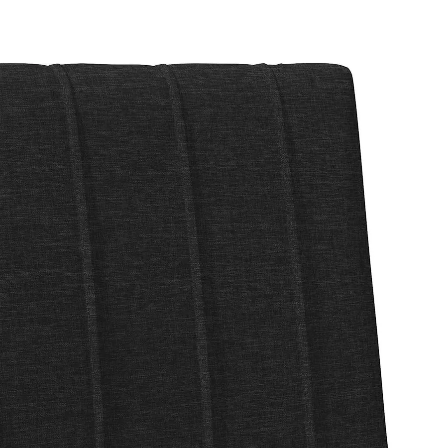 Tête de lit capitonnée Noir 75 cm Pin massif - 7