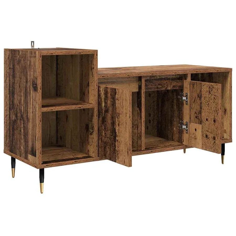 Meuble TV Bois Ancien 100 x 35 x 55 cm Bois d'ingénierie - 5