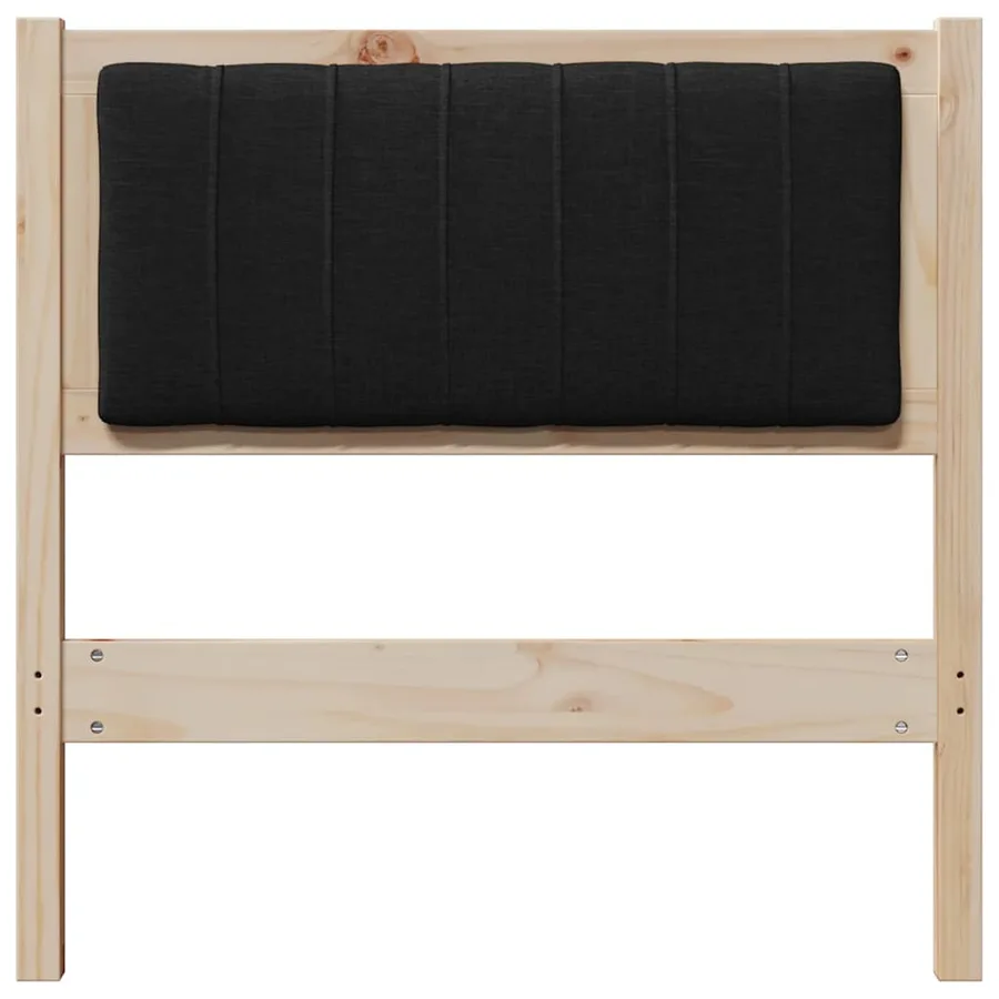 Tête de lit capitonnée avec tête de lit Marron 80 cm Pin massif - 4