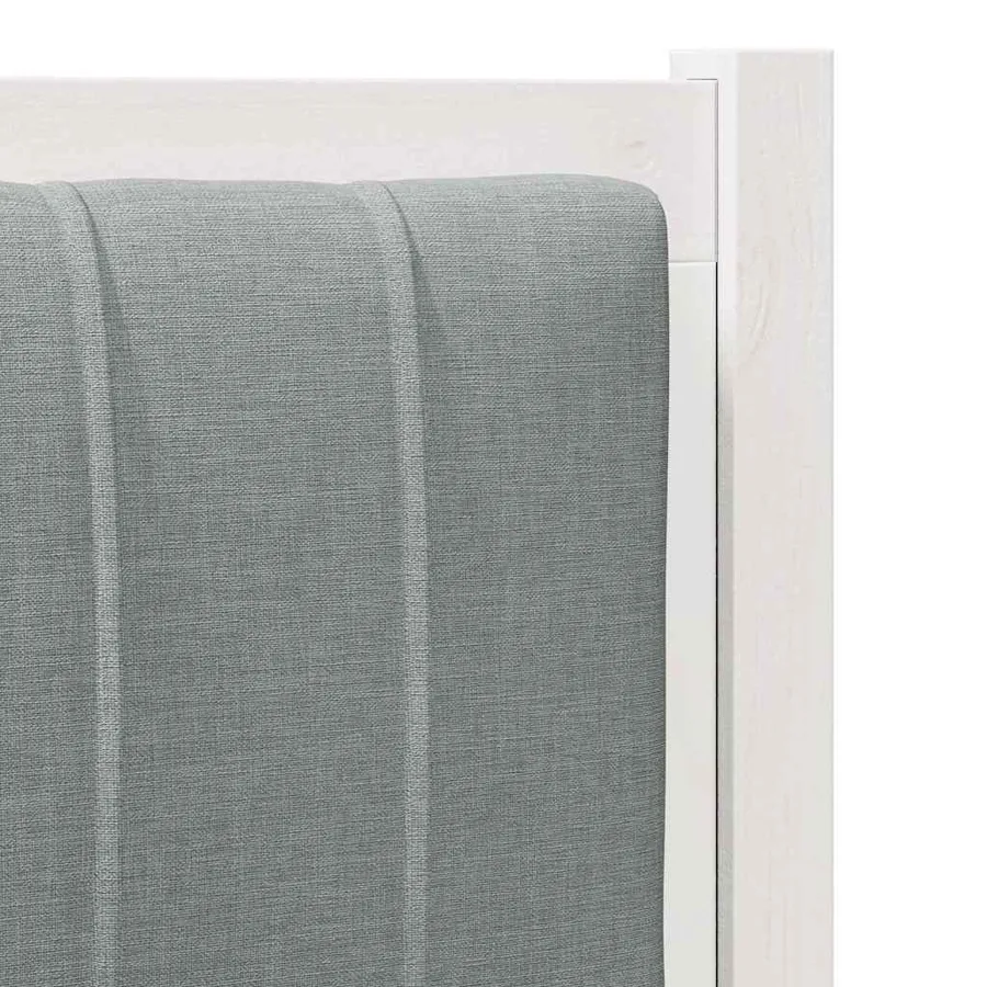Tête de lit capitonnée avec tête de lit Blanc 80 cm Pin massif - 7